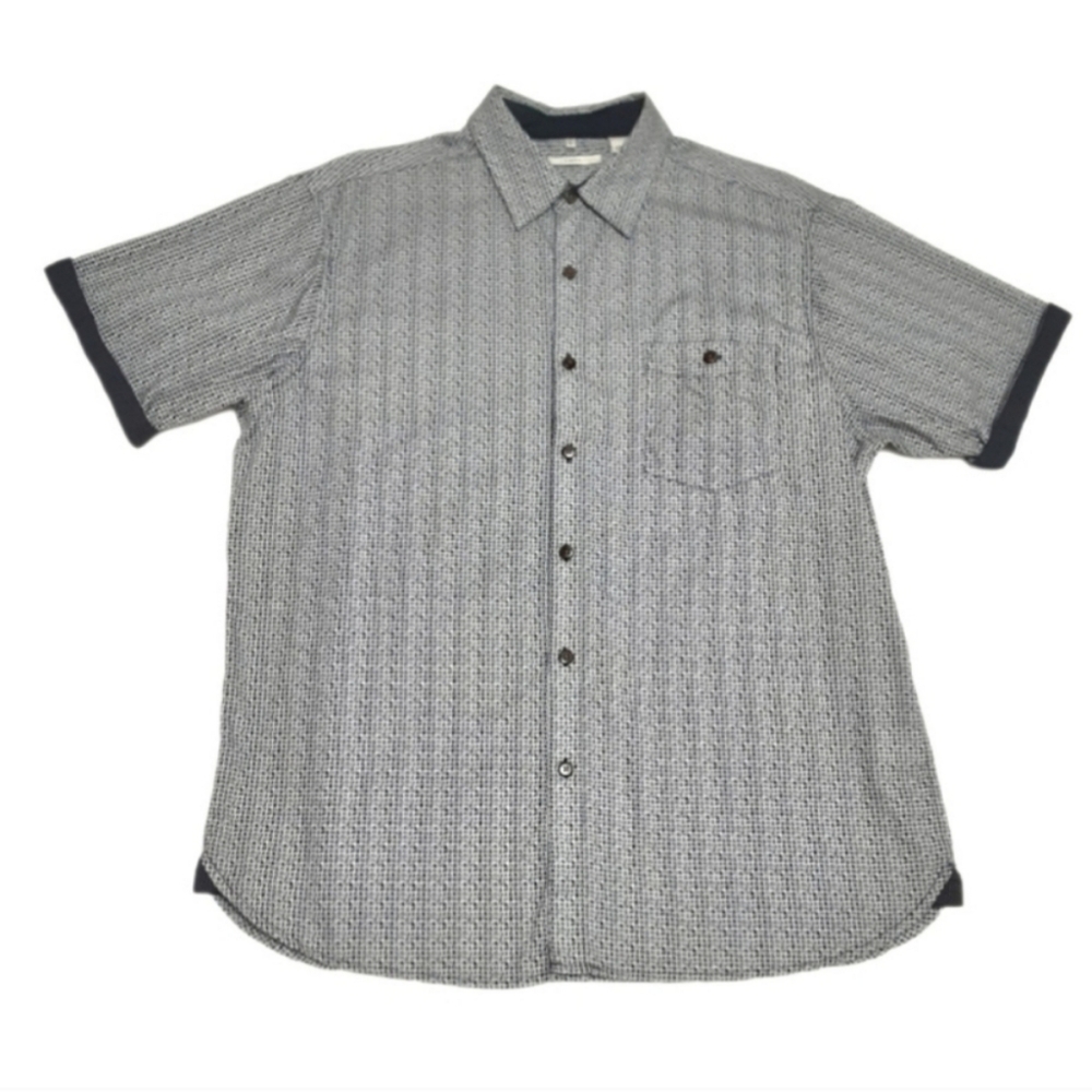Moda Button Up Shirt Mens Large - Picture 2 of 12